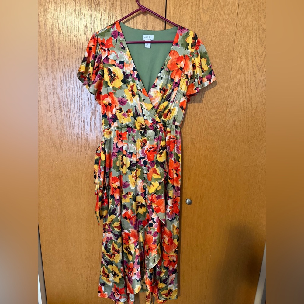Nicole Miller Multicolor Floral Maxi Dress